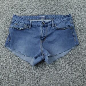 Denizen Levis Shorts Womens 12 Dark Blue Denim Cut Off Jean Jorts Micro Booty